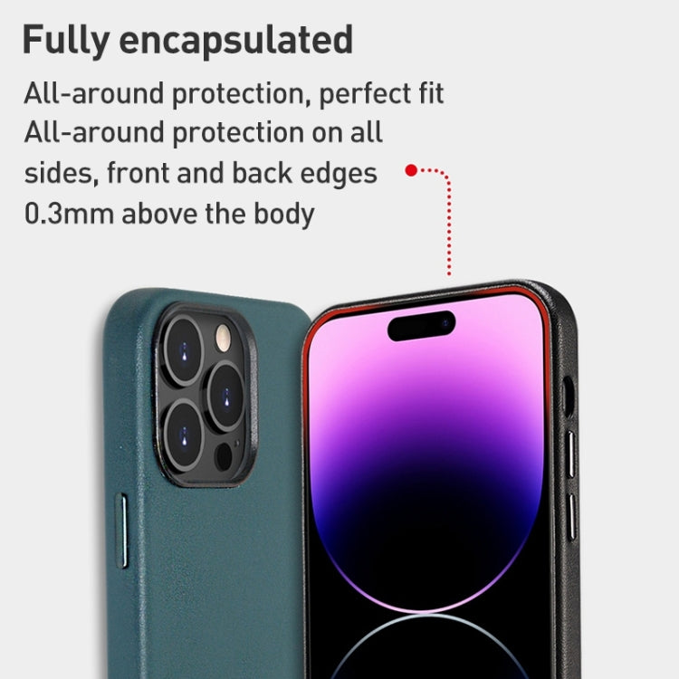 For iPhone 15 Pro Lamb Grain PU Back Cover Phone Case(Brown) - iPhone 15 Pro Cases by PMC TechLife | Online Shopping South Africa | PMC TechLife