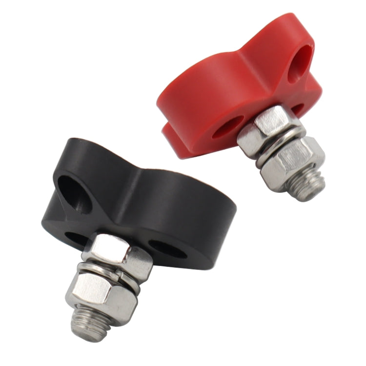 CP-4166 M8 Single Stud Battery Terminal(Black + Red) - Booster Cable & Clip by PMC Jewellery | Online Shopping South Africa | PMC Jewellery | Buy Now Pay Later Mobicred