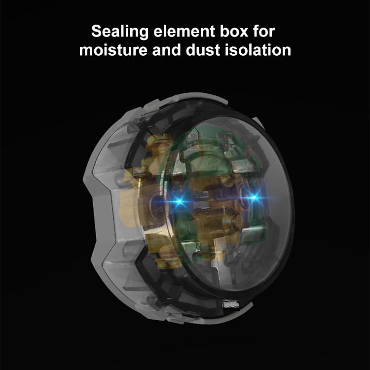 86mm Round LED Tempered Glass Switch Panel, Black Round Glass, Style:Telephone-Computer Socket -  by PMC Jewellery | Online Shopping South Africa | PMC Jewellery | Buy Now Pay Later Mobicred