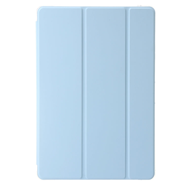 For Huawei MatePad Pro 13.2 2023 Clear Acrylic 3-Fold Leather Tablet Case(Ice Blue) - Huawei by PMC TechLife | Online Shopping South Africa | PMC TechLife | Buy Now Pay Later Mobicred