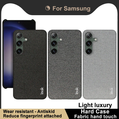 For Samsung Galaxy S24 5G imak Ruiyi Series Cloth Texture PU + PC Phone Case(Dark Grey) - Galaxy S24 5G Cases by imak | Online Shopping South Africa | PMC Jewellery | Buy Now Pay Later Mobicred