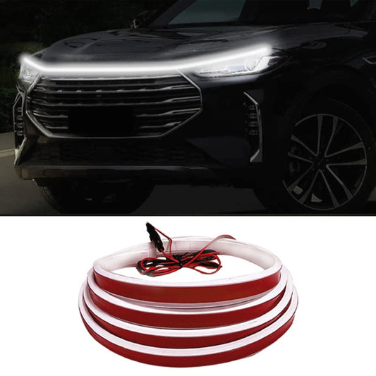 Car Startup Scan Through Hood LED Daytime Running Atmosphere Light, Length:1.8m(White Light) - Running Lights by PMC Jewellery | Online Shopping South Africa | PMC Jewellery | Buy Now Pay Later Mobicred