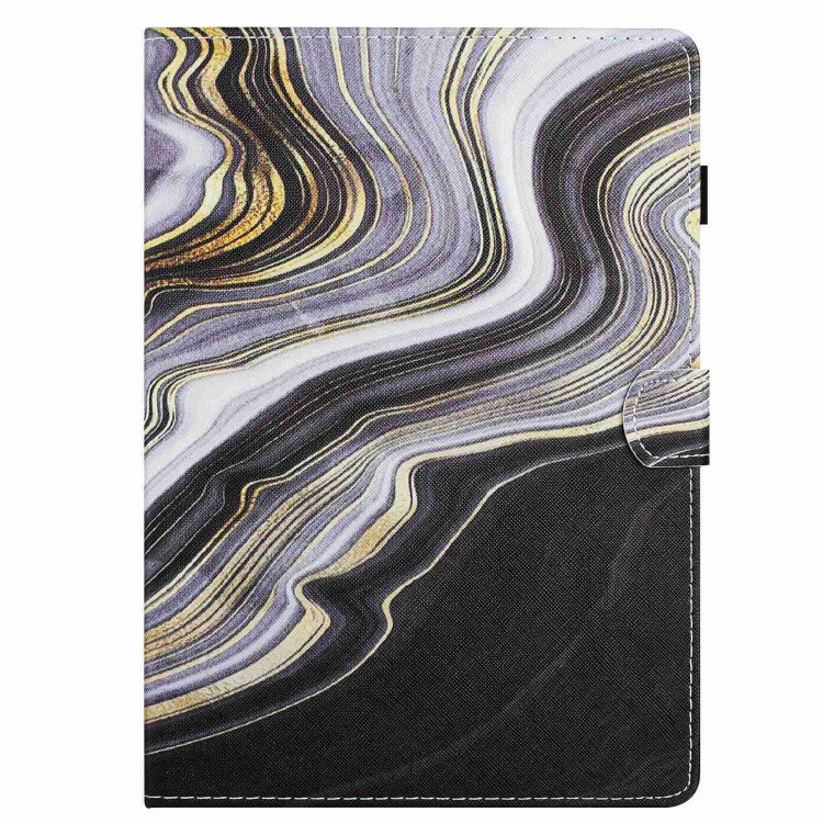 For 10 inch Universal Marble Pattern Stitching Leather Tablet Case(Black Gold) - 10 - 11 inch by PMC TechLife | Online Shopping South Africa | PMC TechLife | Buy Now Pay Later Mobicred