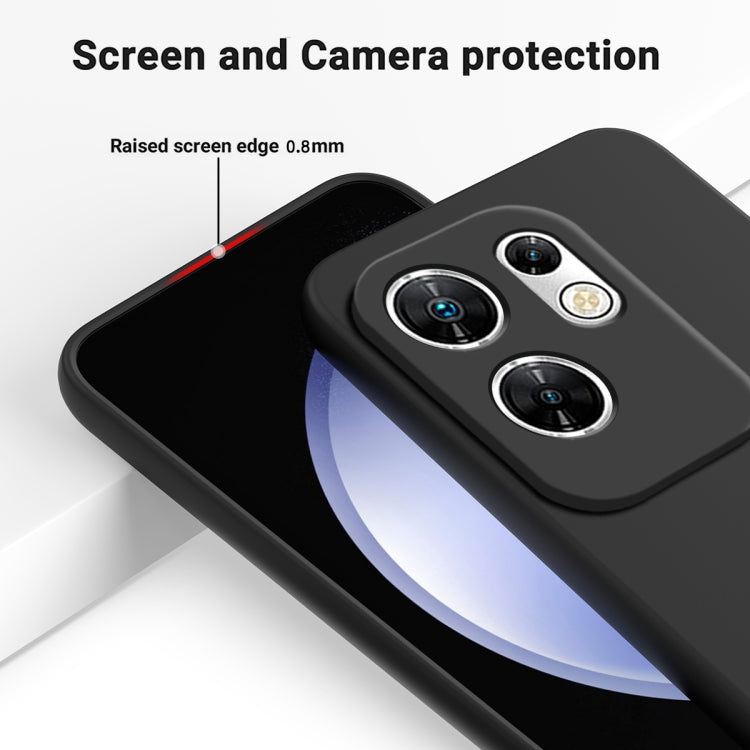 For Infinix Zero 30 4G Solid Color Liquid Silicone Dropproof Full Coverage Phone Case(Black) - Infinix Cases by PMC TechLife | Online Shopping South Africa | PMC TechLife | Buy Now Pay Later Mobicred