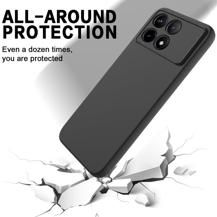 For Xiaomi Redmi K70/K70 Pro Solid Color Liquid Silicone Dropproof Full Coverage Phone Case(Black) - K70 Pro Cases by PMC Jewellery | Online Shopping South Africa | PMC Jewellery | Buy Now Pay Later Mobicred