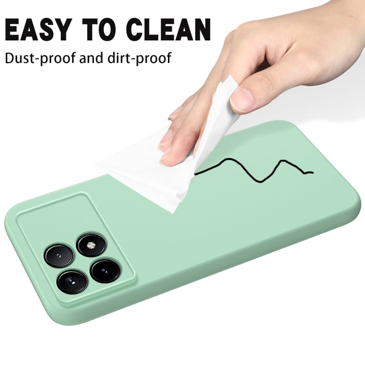 For Xiaomi Redmi K70/K70 Pro Solid Color Liquid Silicone Dropproof Full Coverage Phone Case(Green) - K70 Pro Cases by PMC Jewellery | Online Shopping South Africa | PMC Jewellery | Buy Now Pay Later Mobicred