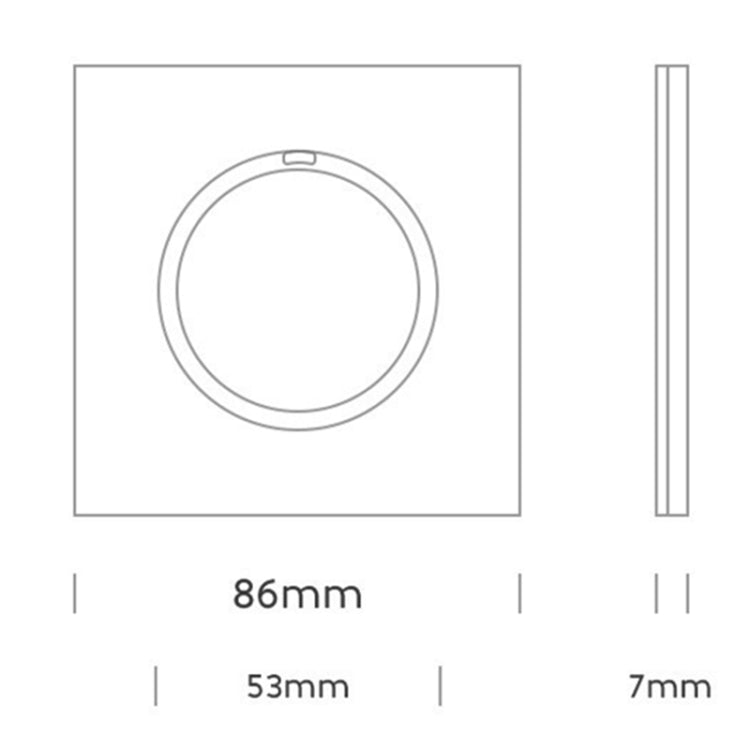 86mm Round LED Tempered Glass Switch Panel, Gold Round Glass, Style:Four Billing Control - Switch by PMC Jewellery | Online Shopping South Africa | PMC Jewellery | Buy Now Pay Later Mobicred