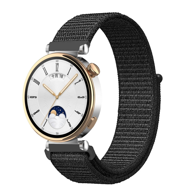 18mm Universal Nylon Loop Watch Band(Dark Black) - 18mm Bands by PMC TechLife | Online Shopping South Africa | PMC TechLife | Buy Now Pay Later Mobicred