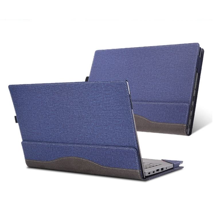 For Lenovo ThinkPad E15 Gen 2 Laptop Leather Anti-Fall Protective Case(Dark Blue) - 15.6 - 17 inch by PMC Jewellery | Online Shopping South Africa | PMC Jewellery | Buy Now Pay Later Mobicred