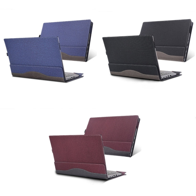 For Lenovo K14 Gen 1 Laptop Leather Shockproof Protective Case(Black) - 14.1 inch by PMC Jewellery | Online Shopping South Africa | PMC Jewellery | Buy Now Pay Later Mobicred