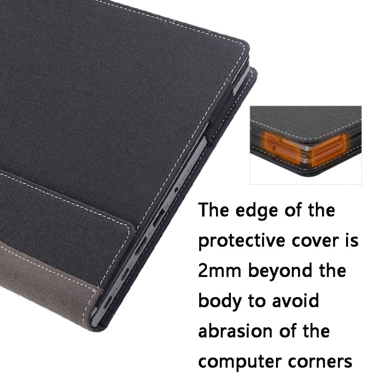 For Lenovo V15 G2 ALC / ITL / IJL Laptop Leather Shockproof Protective Case(Black) - 15.6 - 17 inch by PMC Jewellery | Online Shopping South Africa | PMC Jewellery | Buy Now Pay Later Mobicred