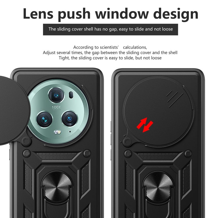For Honor Magic5 Pro Sliding Camera Cover Design TPU+PC Phone Case(Red) - free shipping - PMC TechLife - Order now!