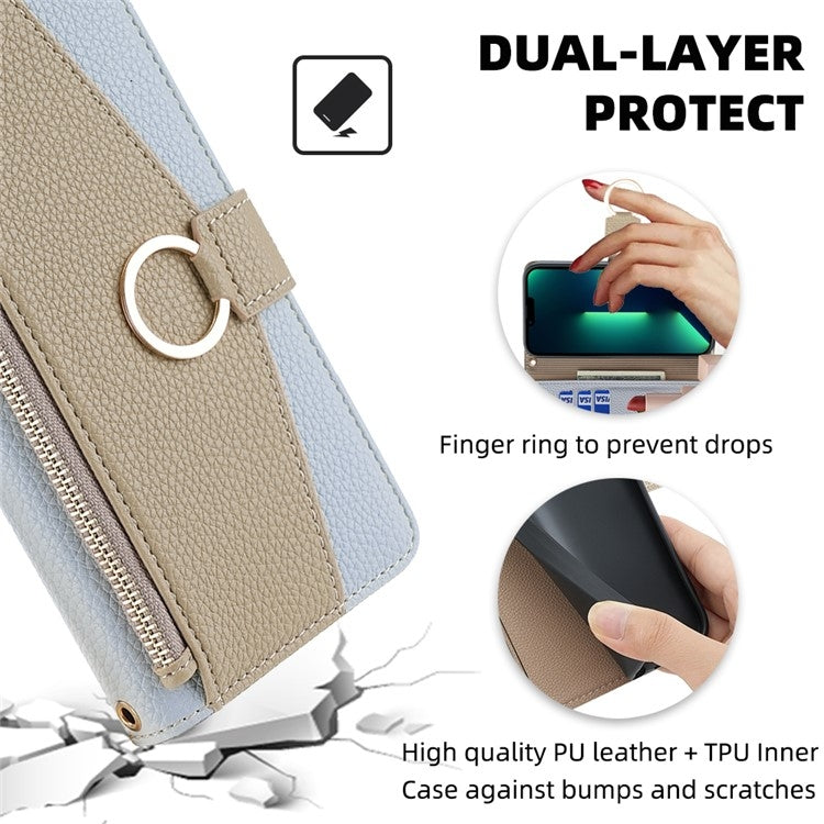 For Huawei nova 8 Crossbody Litchi Texture Leather Phone Case(Blue) - Huawei Cases by PMC TechLife | Online Shopping South Africa | PMC TechLife | Buy Now Pay Later Mobicred