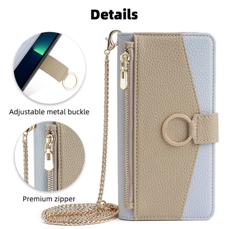 For OnePlus 9 Pro Crossbody Litchi Texture Leather Phone Case(Blue) - OnePlus Cases by PMC TechLife | Online Shopping South Africa | PMC TechLife | Buy Now Pay Later Mobicred