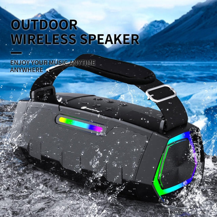 NewRixing NR2033 Portable TWS Wireless Bluetooth Speaker(Black) - Desktop Speaker by NewRixing | Online Shopping South Africa | PMC Jewellery | Buy Now Pay Later Mobicred