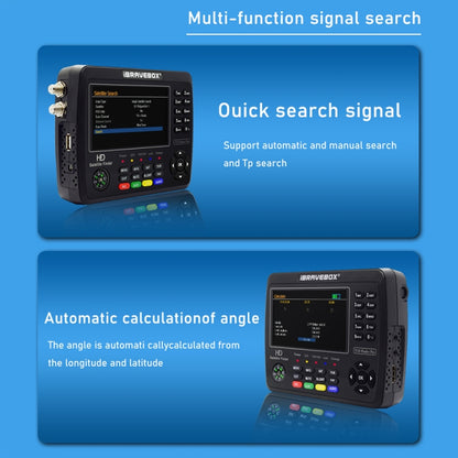 iBRAVEBOX V10 Finder Pro 4.3 inch Display Digital Satellite Meter Signal Finder, Support DVB-S/S2/S2X/T/T2/C, Plug Type:EU Plug(Black) - Satellite Finder by PMC Jewellery | Online Shopping South Africa | PMC Jewellery | Buy Now Pay Later Mobicred