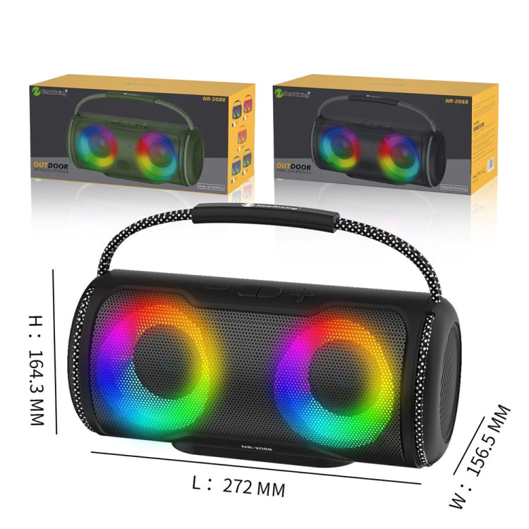 NewRixing NR2088 Wireless Portable TWS Bluetooth Speaker(Red) - free shipping - PMC Jewellery - Order now!