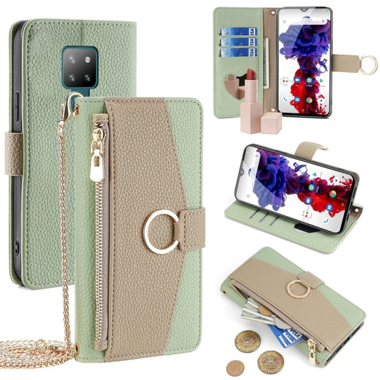 For Cubot P30 Crossbody Litchi Texture Leather Phone Case(Green) - More Brand by PMC Jewellery | Online Shopping South Africa | PMC Jewellery | Buy Now Pay Later Mobicred