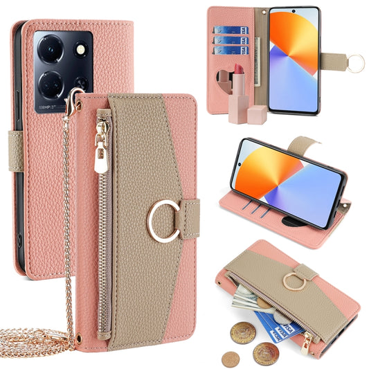 For Infinix Note 30 4G Crossbody Litchi Texture Leather Phone Case(Pink) - Infinix Cases by PMC Jewellery | Online Shopping South Africa | PMC Jewellery | Buy Now Pay Later Mobicred