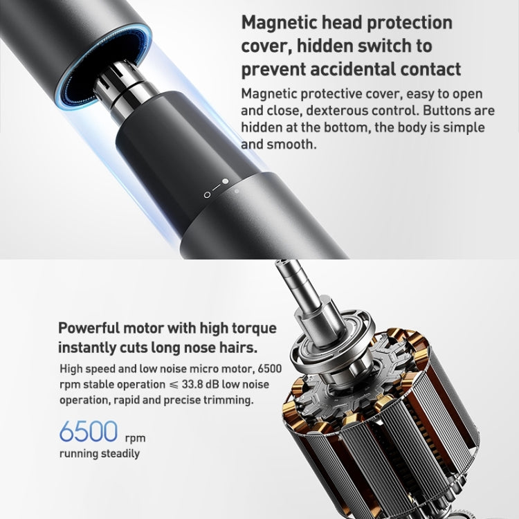 Original Xiaomi Mijia Electric Nose Hair Trimmer Portable Nose Ears Hair Eyebrow Clipper(Black) - free shipping - PMC TechLife - Order now!