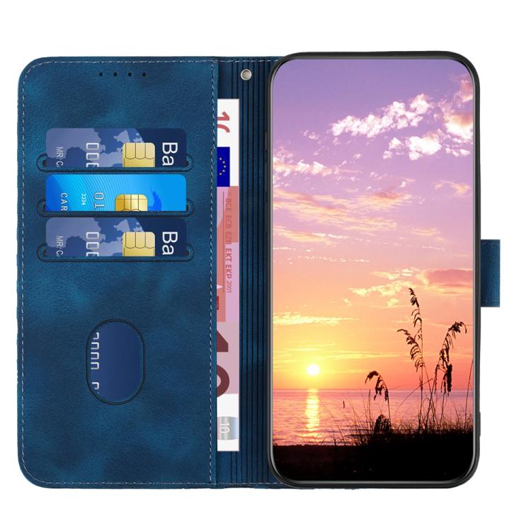 For iPhone 17 YX0060 Elephant Head Embossed Phone Leather Case with Lanyard(Royal Blue) - free shipping - PMc TechLife - Order now!