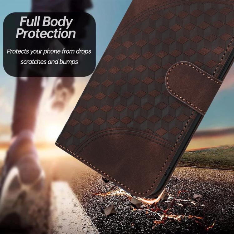 For iPhone 17 YX0060 Elephant Head Embossed Phone Leather Case with Lanyard(Coffee) - free shipping - PMc TechLife - Order now!