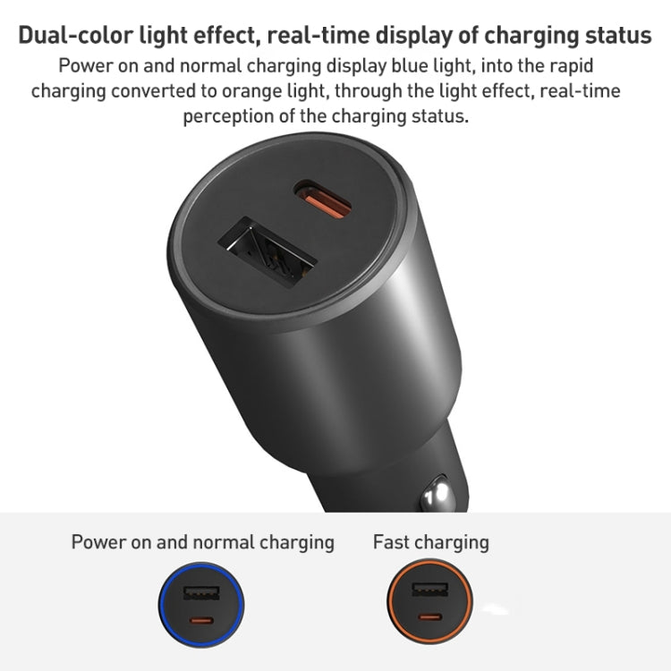 Original Xiaomi 43W Dual Ports USB + USB-C / Type-C Car Charger 1A1C(Black) - Car Charger by Xiaomi | Online Shopping South Africa | PMC TechLife | Buy Now Pay Later Mobicred