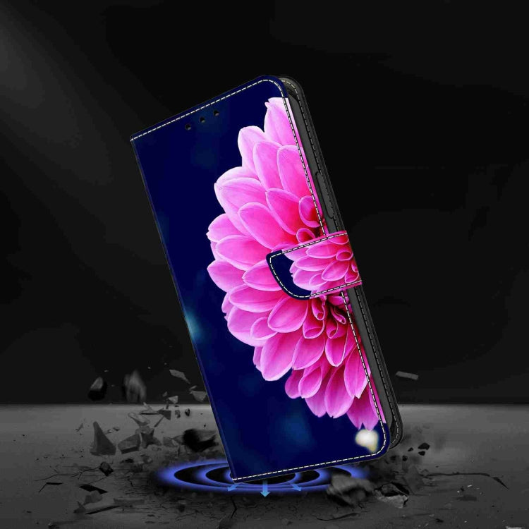 For Honor Magic5 Pro Crystal 3D Shockproof Protective Leather Phone Case(Pink Petals) - Honor Cases by PMC TechLife | Online Shopping South Africa | PMC TechLife | Buy Now Pay Later Mobicred