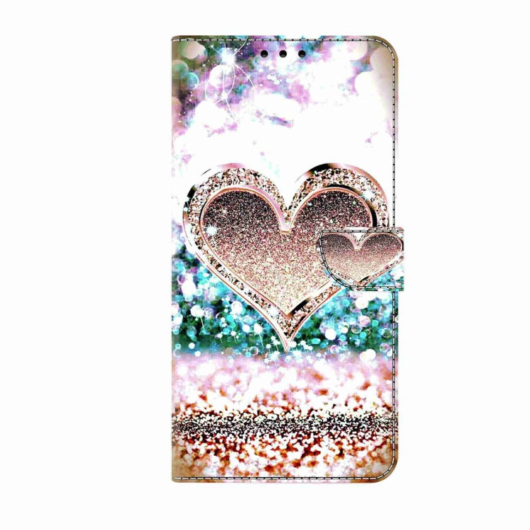 For Honor Magic5 Pro Crystal 3D Shockproof Protective Leather Phone Case(Pink Diamond Heart) - Honor Cases by PMC TechLife | Online Shopping South Africa | PMC TechLife | Buy Now Pay Later Mobicred