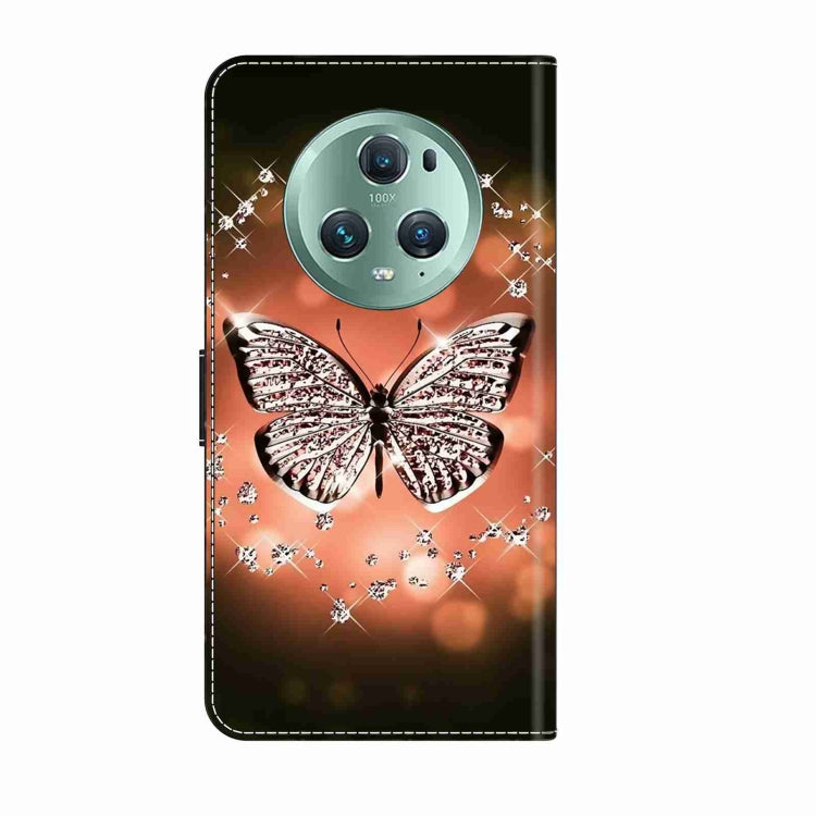 For Honor Magic5 Pro Crystal 3D Shockproof Protective Leather Phone Case(Crystal Butterfly) - Honor Cases by PMC TechLife | Online Shopping South Africa | PMC TechLife | Buy Now Pay Later Mobicred