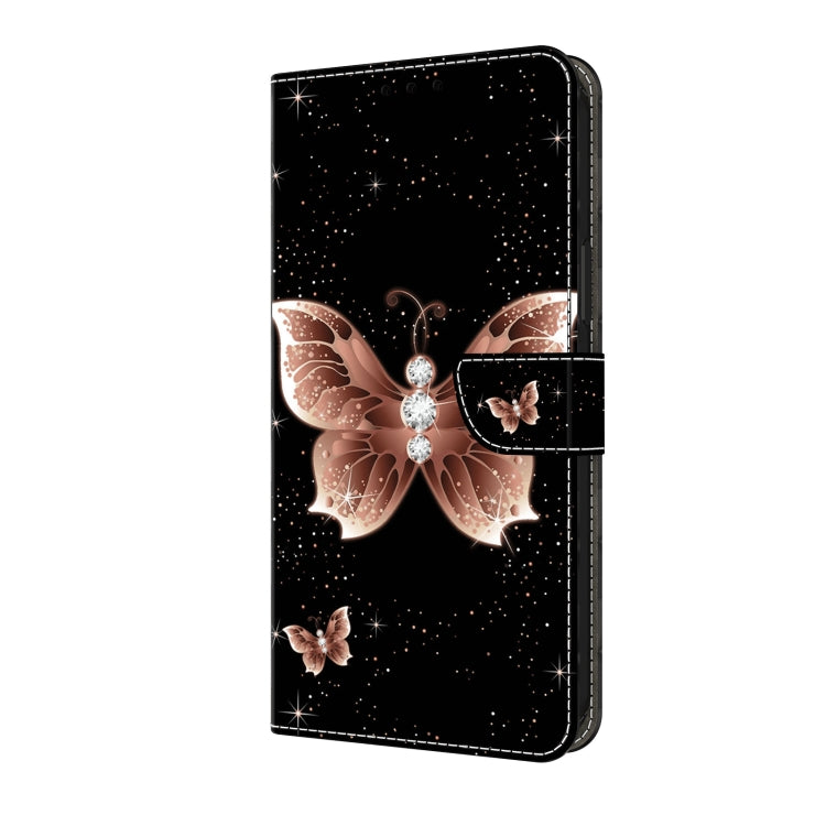 For Honor Magic6 Lite Crystal 3D Shockproof Protective Leather Phone Case(Pink Diamond Butterfly) - Honor Cases by PMC TechLife | Online Shopping South Africa | PMC TechLife | Buy Now Pay Later Mobicred