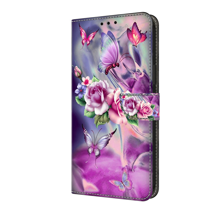 For Honor Magic6 Lite Crystal 3D Shockproof Protective Leather Phone Case(Butterfly) - Honor Cases by PMC TechLife | Online Shopping South Africa | PMC TechLife | Buy Now Pay Later Mobicred