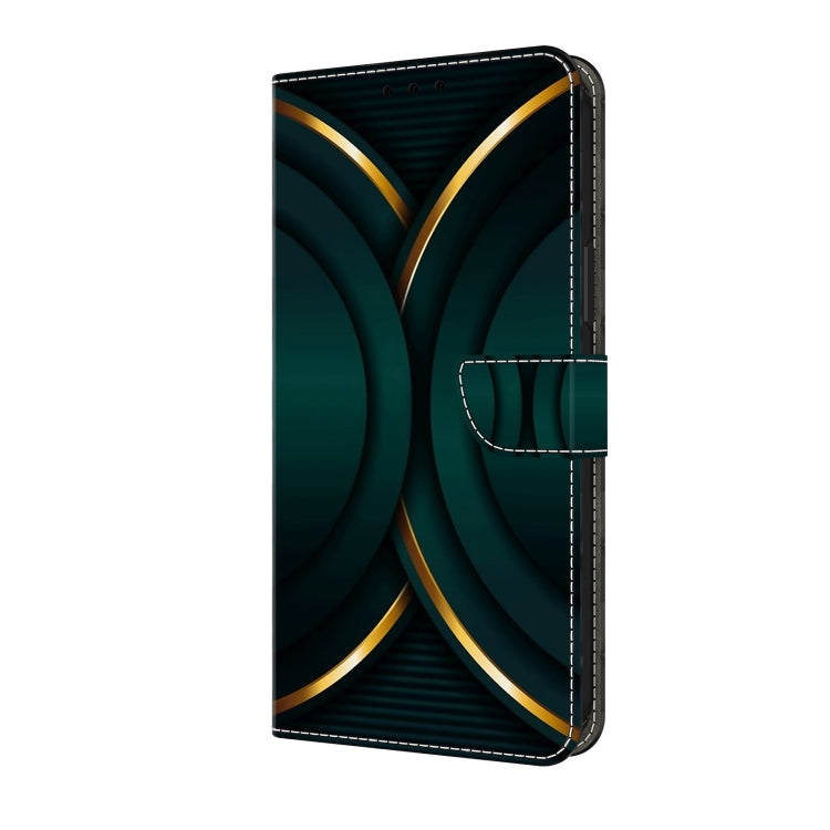For Honor Magic6 Lite Crystal 3D Shockproof Protective Leather Phone Case(Gold Outline) - Honor Cases by PMC TechLife | Online Shopping South Africa | PMC TechLife | Buy Now Pay Later Mobicred