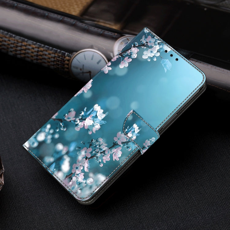 For Honor Magic6 Lite Crystal 3D Shockproof Protective Leather Phone Case(Plum Flower) - Honor Cases by PMC TechLife | Online Shopping South Africa | PMC TechLife | Buy Now Pay Later Mobicred