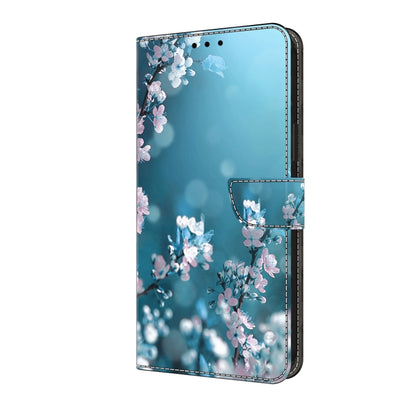 For Honor Magic6 Lite Crystal 3D Shockproof Protective Leather Phone Case(Plum Flower) - Honor Cases by PMC Jewellery | Online Shopping South Africa | PMC Jewellery | Buy Now Pay Later Mobicred