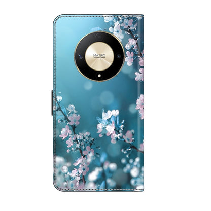 For Honor Magic6 Lite Crystal 3D Shockproof Protective Leather Phone Case(Plum Flower) - Honor Cases by PMC Jewellery | Online Shopping South Africa | PMC Jewellery | Buy Now Pay Later Mobicred