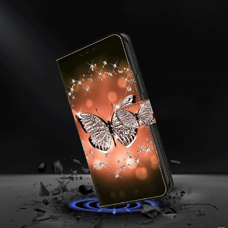 For Honor Magic6 Lite Crystal 3D Shockproof Protective Leather Phone Case(Crystal Butterfly) - Honor Cases by PMC Jewellery | Online Shopping South Africa | PMC Jewellery | Buy Now Pay Later Mobicred