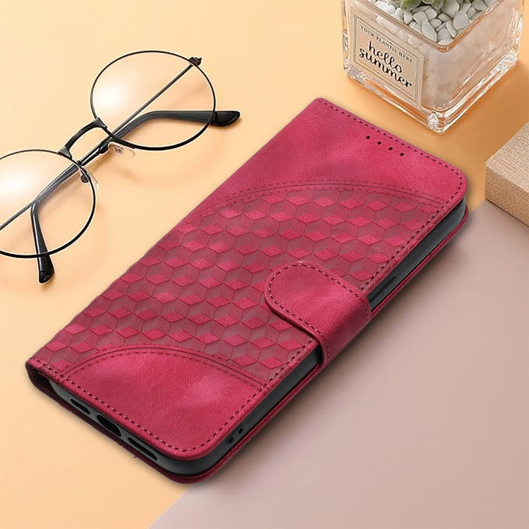 For Google Pixel 9 Pro YX0060 Elephant Head Embossed Phone Leather Case with Lanyard(Rose Red) - Google Cases by PMC TechLife | Online Shopping South Africa | PMC TechLife | Buy Now Pay Later Mobicred