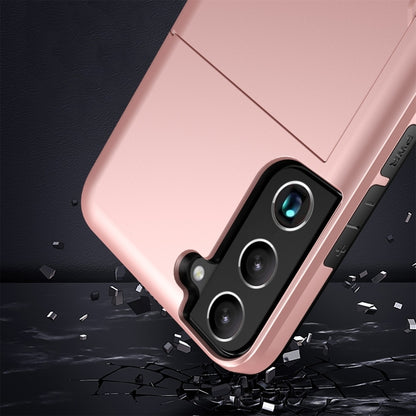 For Samsung Galaxy S24 5G Shockproof Armor Phone Case with Card Slot(Rose Gold) - Galaxy S24 5G Cases by PMC Jewellery | Online Shopping South Africa | PMC Jewellery