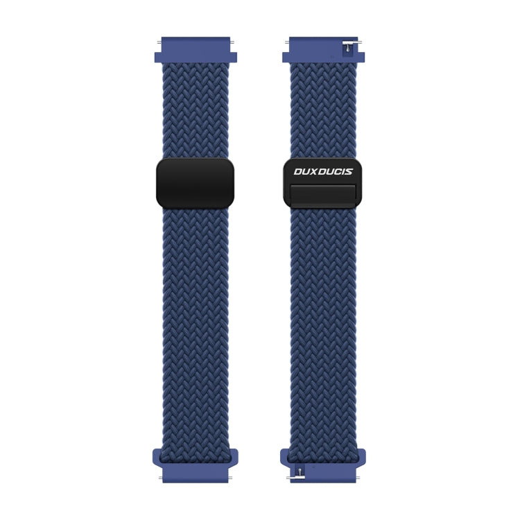 DUX DUCIS Mixture Pro Series Magnetic Buckle Nylon Braid Watch Band, Size:20mm(Storm Blue) - 20mm Bands by DUX DUCIS | Online Shopping South Africa | PMC Jewellery | Buy Now Pay Later Mobicred