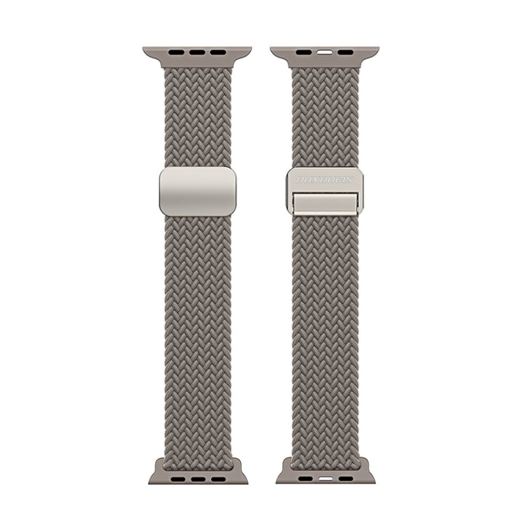 For Apple Watch SE 2023 44mm DUX DUCIS Mixture Pro Series Magnetic Buckle Nylon Braid Watch Band(Clay) - Watch Bands by DUX DUCIS | Online Shopping South Africa | PMC Jewellery | Buy Now Pay Later Mobicred