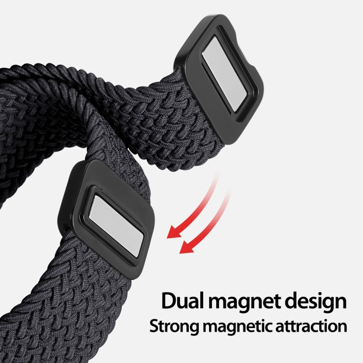 For Apple Watch SE 2023 44mm DUX DUCIS Mixture Pro Series Magnetic Buckle Nylon Braid Watch Band(Midnight) - Watch Bands by DUX DUCIS | Online Shopping South Africa | PMC Jewellery | Buy Now Pay Later Mobicred