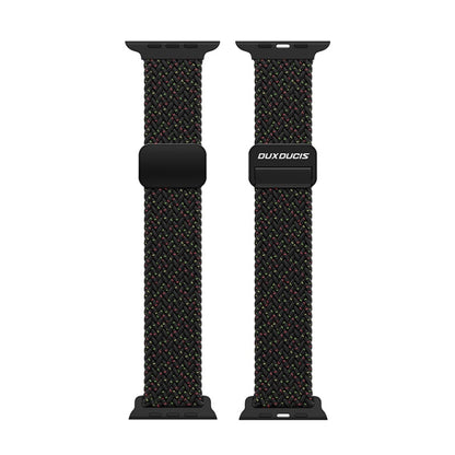 For Apple Watch Series 9 45mm DUX DUCIS Mixture Pro Series Magnetic Buckle Nylon Braid Watch Band(Black Unity) - Watch Bands by DUX DUCIS | Online Shopping South Africa | PMC Jewellery | Buy Now Pay Later Mobicred