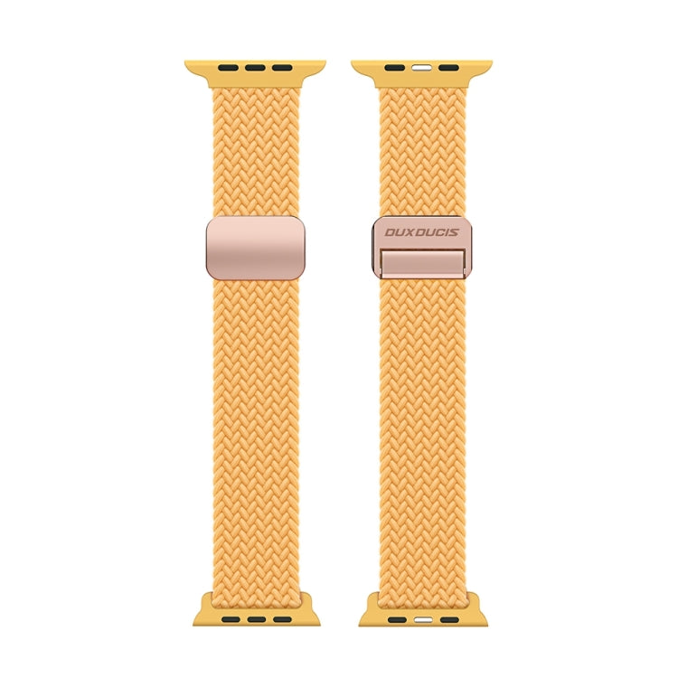 For Apple Watch Series 9 41mm DUX DUCIS Mixture Pro Series Magnetic Buckle Nylon Braid Watch Band(Sunny Color) - Watch Bands by DUX DUCIS | Online Shopping South Africa | PMC Jewellery | Buy Now Pay Later Mobicred