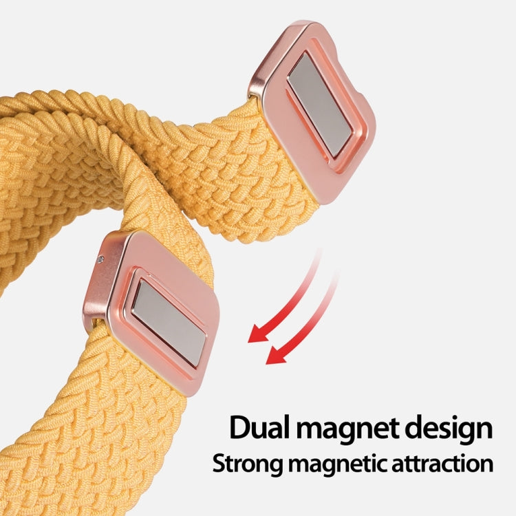 For Apple Watch SE 40mm DUX DUCIS Mixture Pro Series Magnetic Buckle Nylon Braid Watch Band(Sunny Color) - Watch Bands by DUX DUCIS | Online Shopping South Africa | PMC Jewellery | Buy Now Pay Later Mobicred