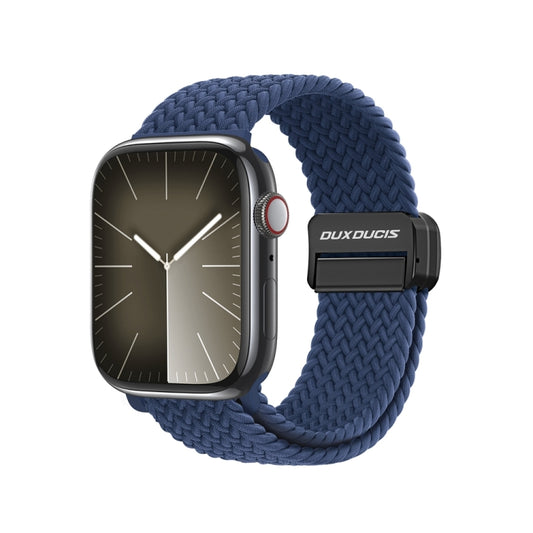 For Apple Watch Series 5 40mm DUX DUCIS Mixture Pro Series Magnetic Buckle Nylon Braid Watch Band(Storm Blue) - Watch Bands by DUX DUCIS | Online Shopping South Africa | PMC Jewellery | Buy Now Pay Later Mobicred