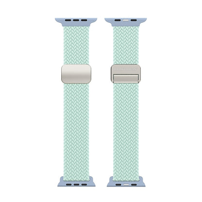 For Apple Watch Series 2 42mm DUX DUCIS Mixture Pro Series Magnetic Buckle Nylon Braid Watch Band(Light Mint) - Watch Bands by DUX DUCIS | Online Shopping South Africa | PMC Jewellery | Buy Now Pay Later Mobicred