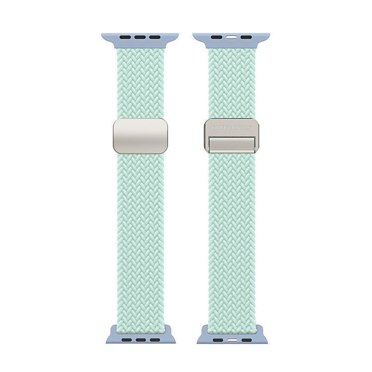 For Apple Watch Series 2 38mm DUX DUCIS Mixture Pro Series Magnetic Buckle Nylon Braid Watch Band(Light Mint) - Watch Bands by DUX DUCIS | Online Shopping South Africa | PMC Jewellery | Buy Now Pay Later Mobicred