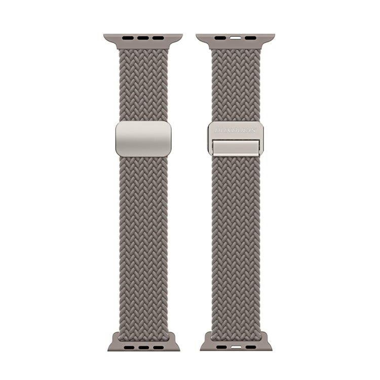 For Apple Watch Series 10 42mm DUX DUCIS Mixture Pro Series Magnetic Buckle Nylon Braid Watch Band(Clay) - Watch Bands by DUX DUCIS | Online Shopping South Africa | PMC Jewellery | Buy Now Pay Later Mobicred