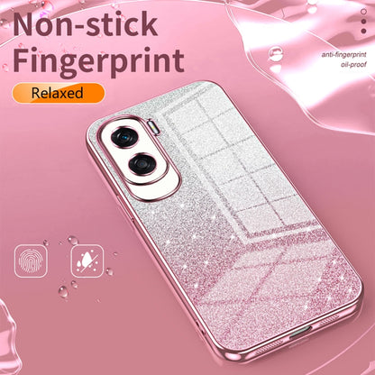 For Honor Magic6 Pro Gradient Glitter Powder Electroplated Phone Case(Silver) - Honor Cases by PMC Jewellery | Online Shopping South Africa | PMC Jewellery | Buy Now Pay Later Mobicred